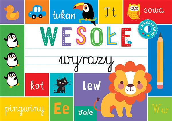 WESOŁE WYRAZY. BLOK Z TEKTURĄ