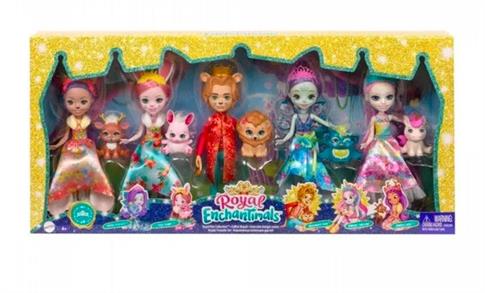 Mattel, zestaw lalek Enchantimals Królewscy