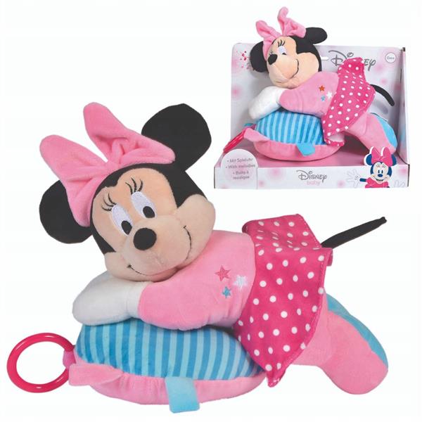 PLUSZAK MASKOTKA MYSZKA MINNIE MINI Z POZYTYWKĄ 0+