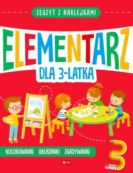 ZESZYT Z NAKLEJKAMI. ELEMENTARZ DLA 3-LATKA