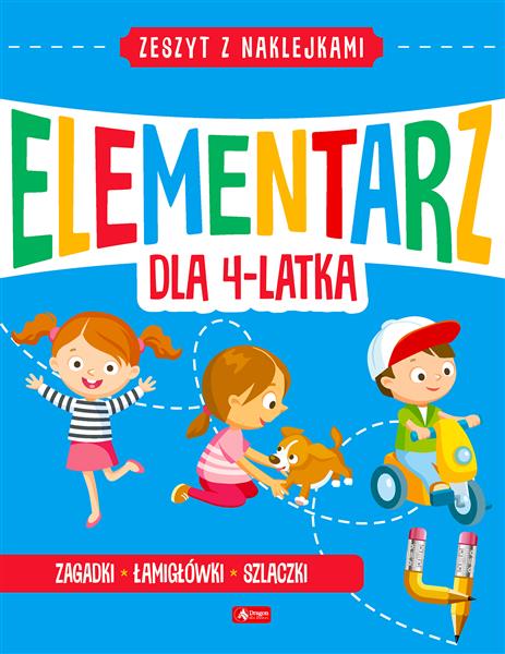 ZESZYT Z NAKLEJKAMI. ELEMENTARZ DLA 4-LATKA