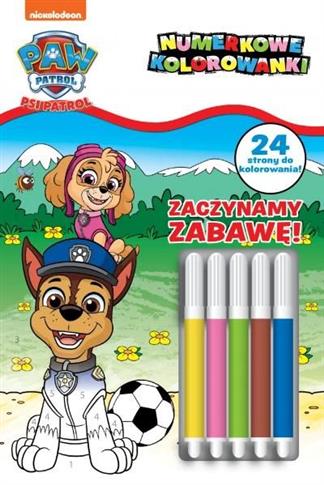 Zaczynamy zabawę! Numerkowe kolorowanki. Psi Patro