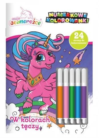 W kolorach tęczy. Moje Jednorożce. Numerkowe kolor