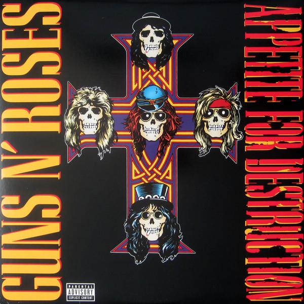 GUNS N  ROSES APPETITE FOR DESTRUCTION LP WINYL
