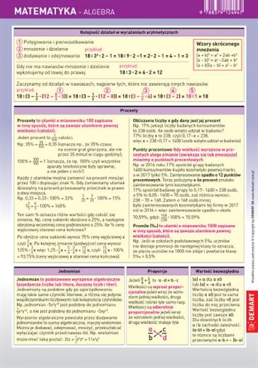 KARTA EDUKACYJNA. MATEMATYKA - ALGEBRA