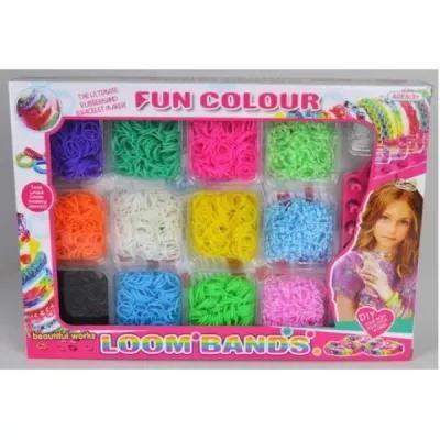 Gumki do robienia bransoletek Loom bands z krosnem