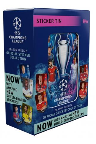 Champions League UEFA Puszka z Naklejkami