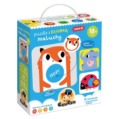 PUZZLE Z DZIURKĄ MALUCHY