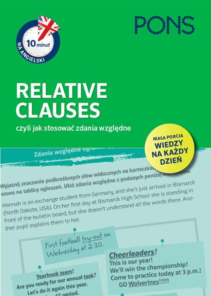 10 minut na angielski. Relative Clauses PONS10 min