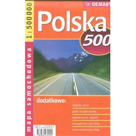 POLSKA 1:500 - MAPA SAMOCHODOWA DEMART