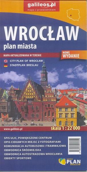 GALILEOS.PL. PLAN MIASTA WROCŁAW, 1:22 000