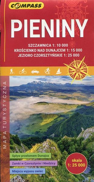 PIENINY, MAPA TURYSTYCZNA 1:25 000