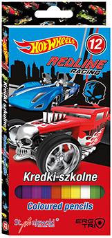KREDKI SZKOLNE HOT WHEELS 12 KOLORÓW