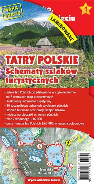 TATRY POLSKIE. SCHEMATY SZLAKÓW TURYSTYCZNYCH WYD.