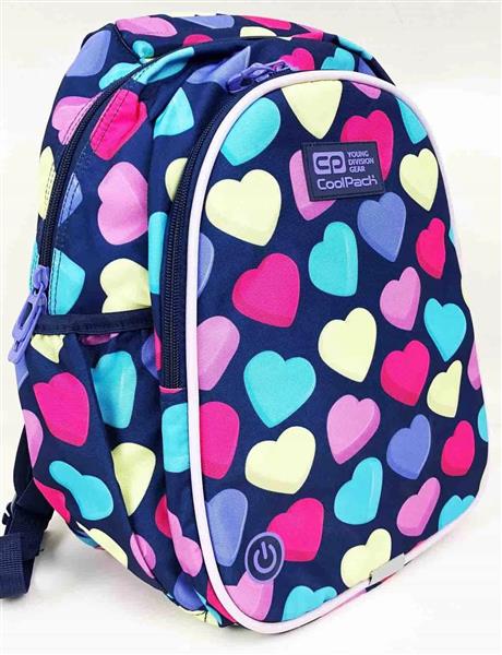 PLECAK SZKOLNY COOLPACK SERDUSZKA Z DIODAMI LED