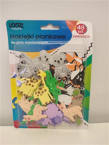 Naklejki piankowe do prac kreatywnych ZWIERZĄTKA