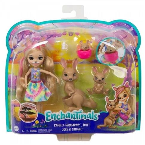 Enchantimals, laleczka Rodzina Wielopak Kangurki
