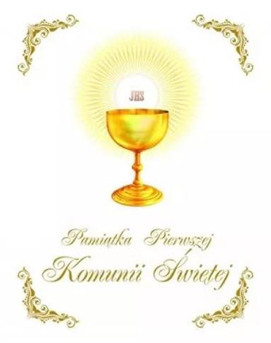 Pamiątka Pierwszej Komunii świętej