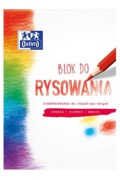 OXFORD BLOK RYSUNKOWY A4 BIAŁY