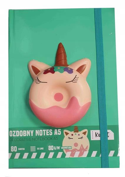 NOTES OZDOBNY A5 - JEDNOROŻEC