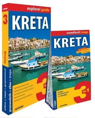 Kreta 3 w1: przewodnik + atlas + mapa