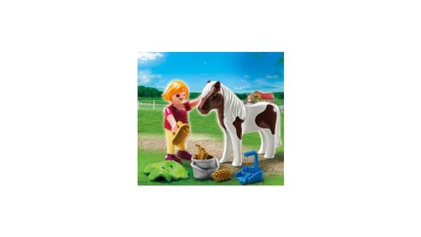 KLOCKI PLAYMOBIL DZIEWCZYNKA Z KUCYKIEM