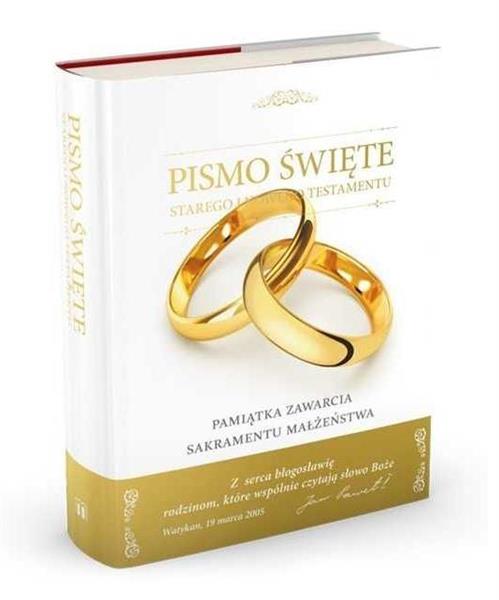 PISMO ŚWIĘTE STAREGO I NOWEGO TESTAMENTU PAMIĄTKA