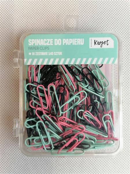 KAYET. SPINACZE DO PAPIERU. 140 SZT PASTELOWE